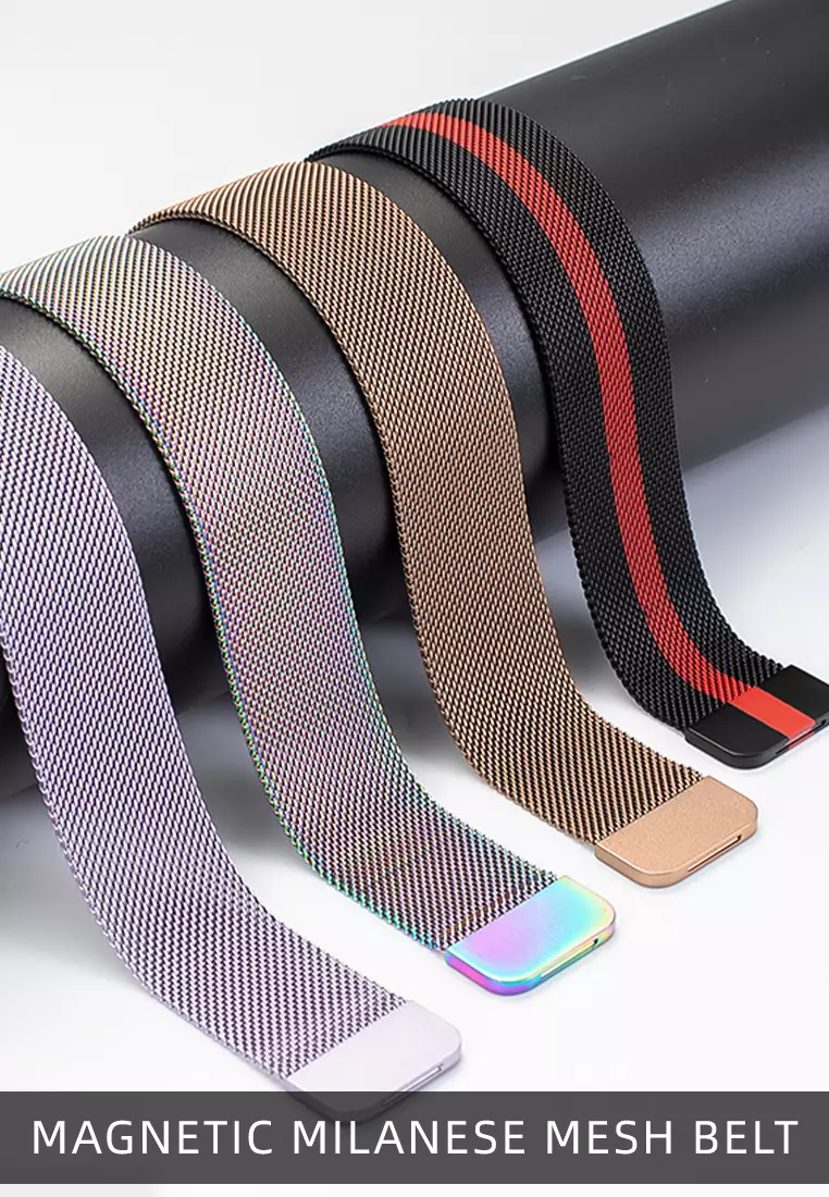 Tali Jam Mesh Strap Apple Watch Strap Jam Tangan Wanita/Pria 38/40/41mm iridescence