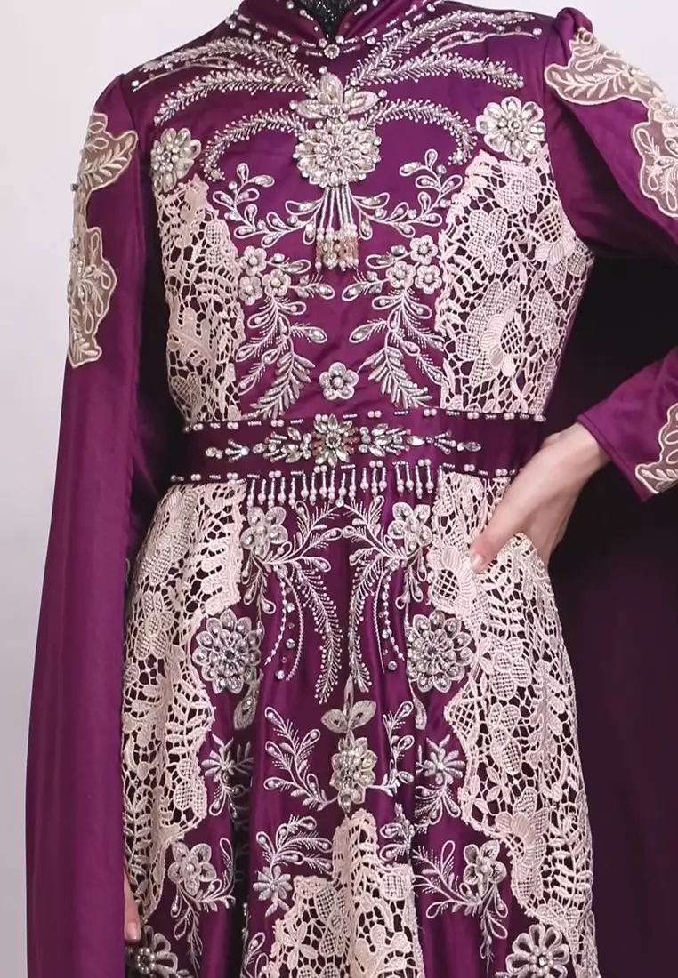 Bibiq Gamis Brokat Satin