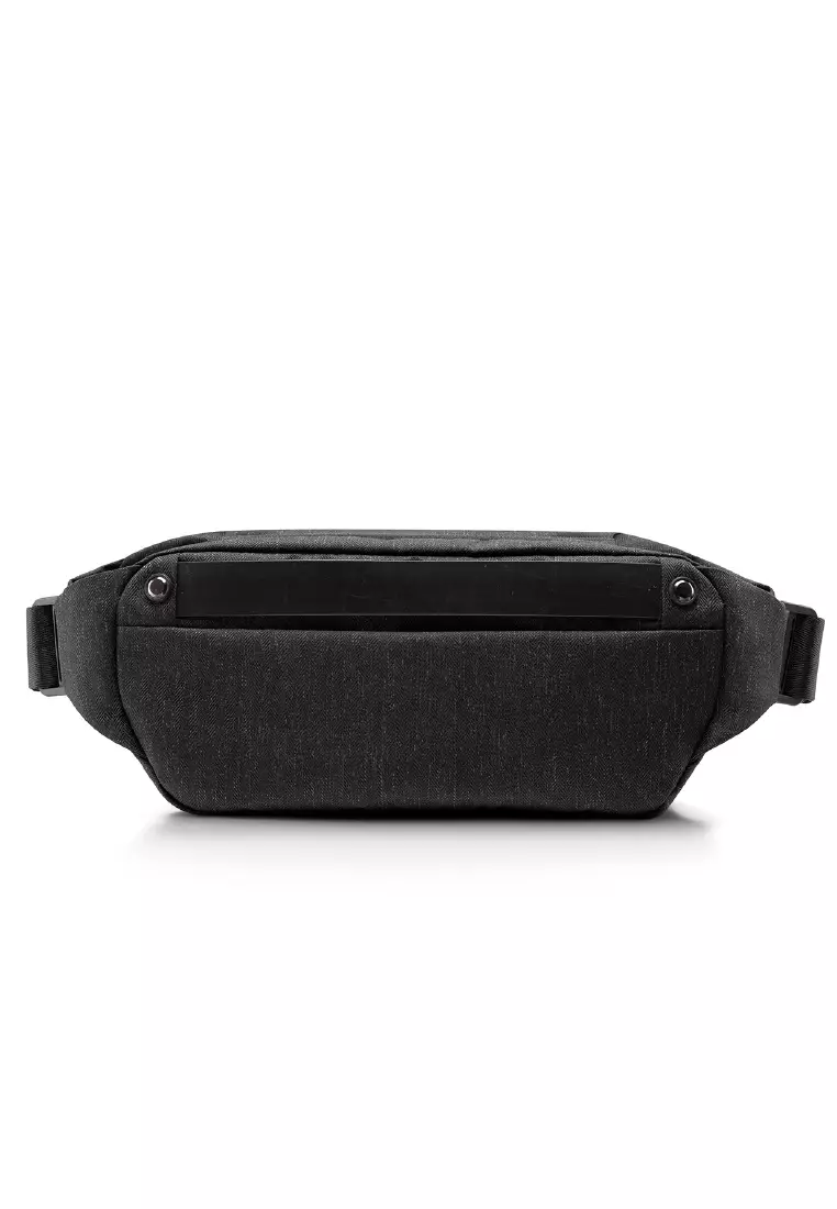 多重功能‧雙向隱藏儲存 R0 時尚胸包-隕石黑