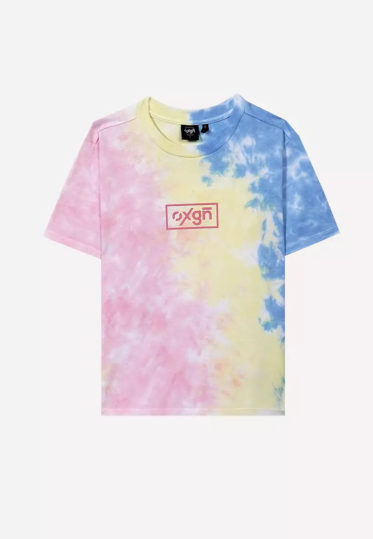 Buy OXGN Tie Dye Logo Graphic Print T-Shirt 2024 Online | ZALORA