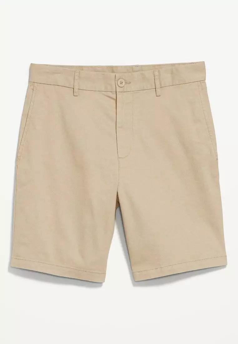 Slim Built-In Flex Rotation Chino Shorts -- 8-inch inseam