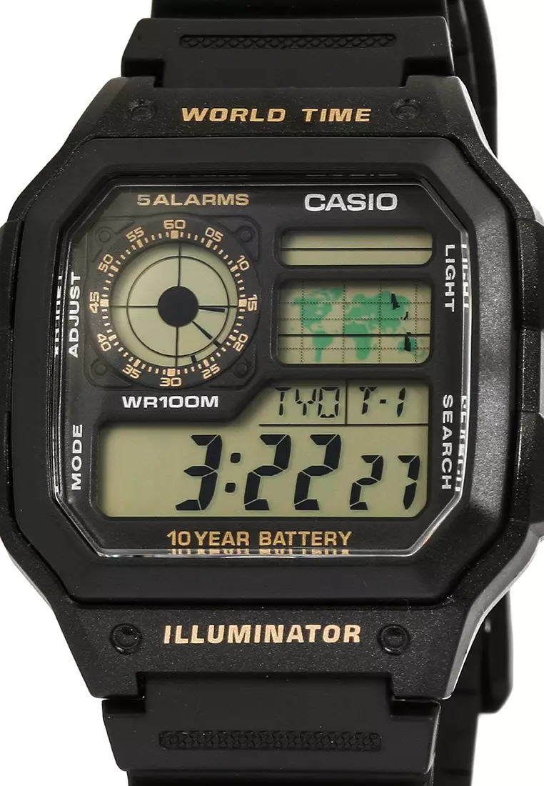 Digital Watch AE-1200WH-1BVDF