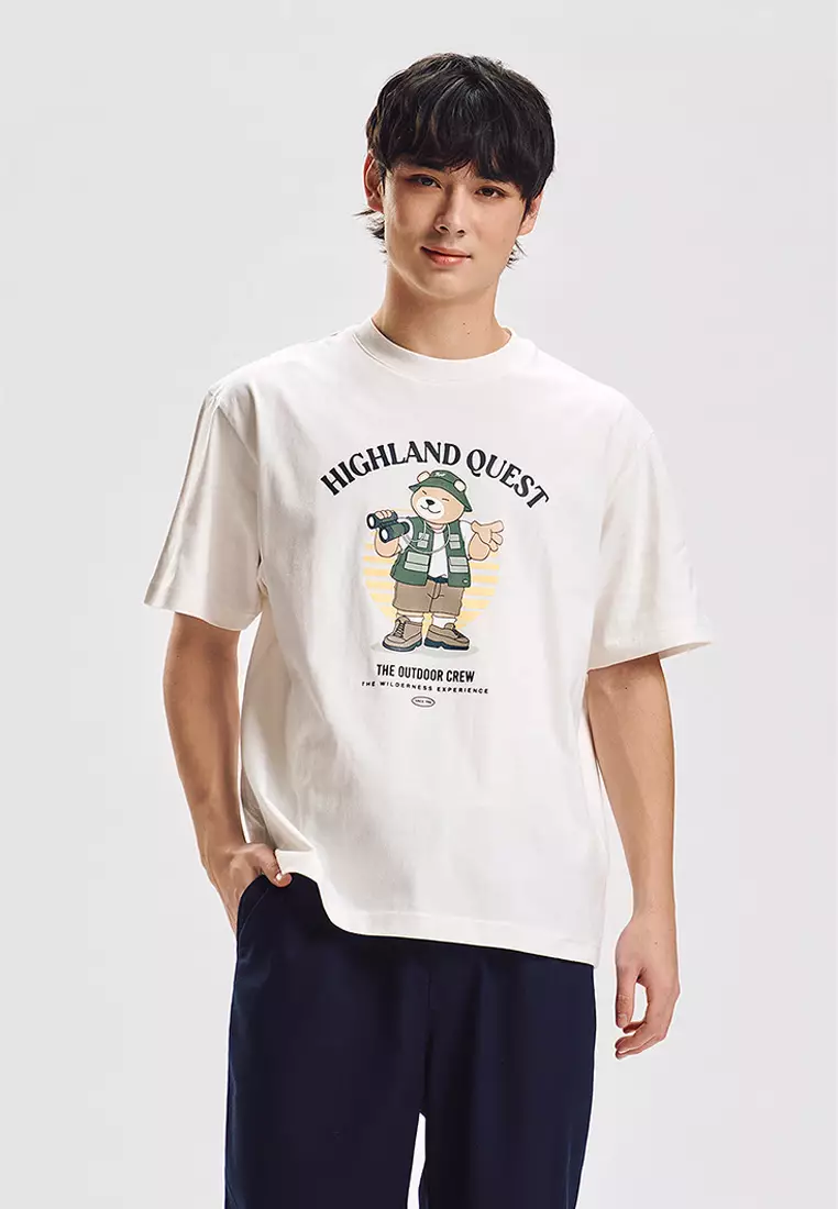 Crew Bear Highland Quest Relaxed Graphic T-Shirt