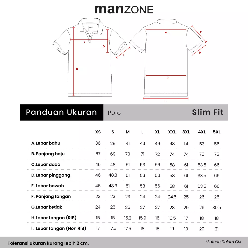 MANZONE - Polo Shirt Lengan Pendek Pria Jinjo 05 Slim Fit - Navy Warna NAVY