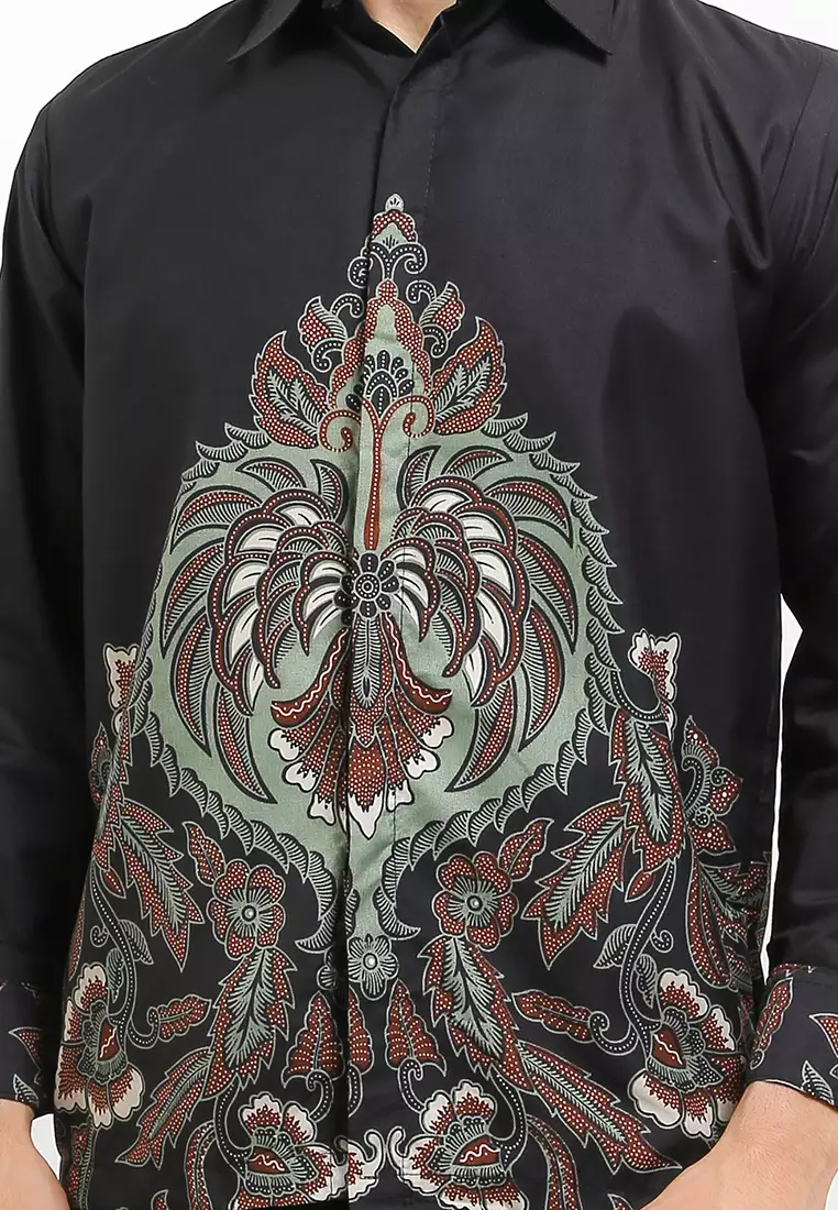 Gauri Kemeja Batik Exclusive Premium Pria Casual Modern Lengan Panjang