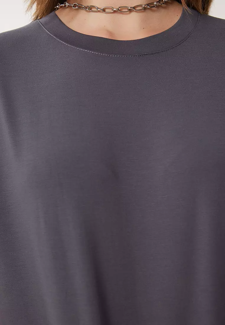 Oversize Knitted T-Shirt Trousers Set