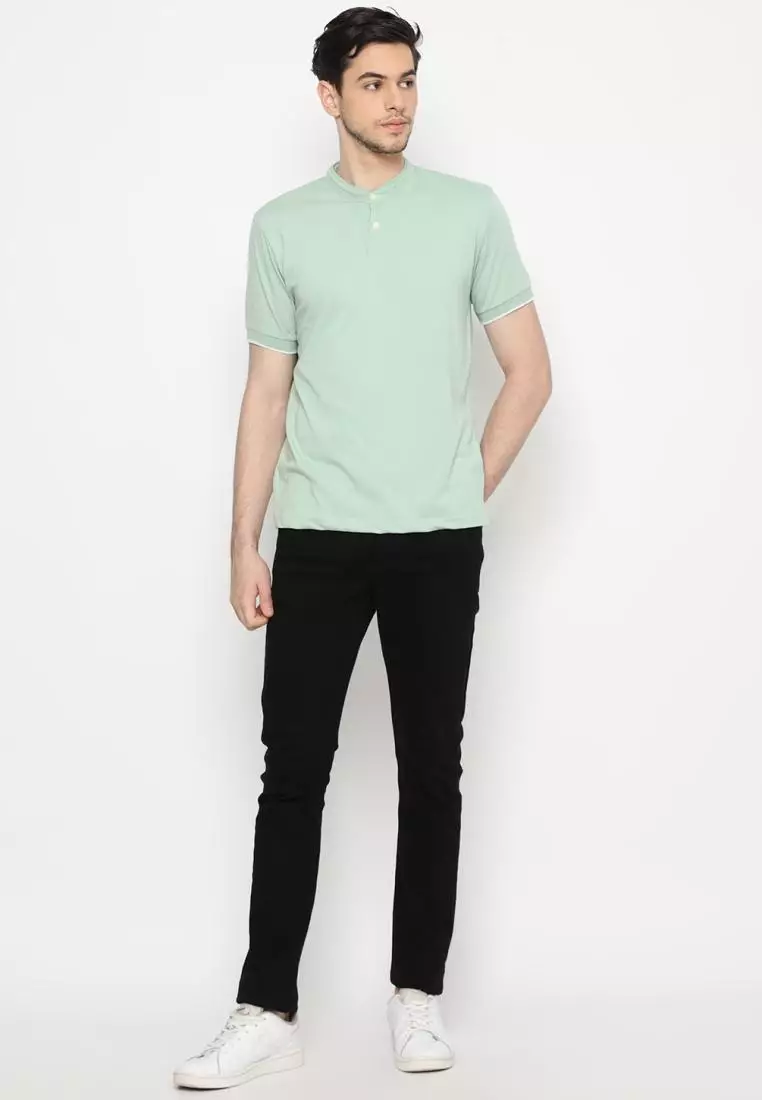 Matsuda Kaos Polos 20s Kragh Shanghai Pria Nakatsu