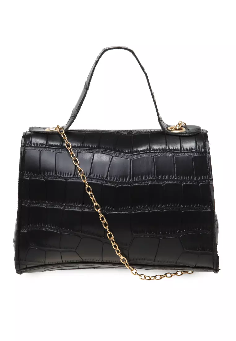 Jervis Tas Slempang Wanita Two Ropes Design Elegant Women - Hitam