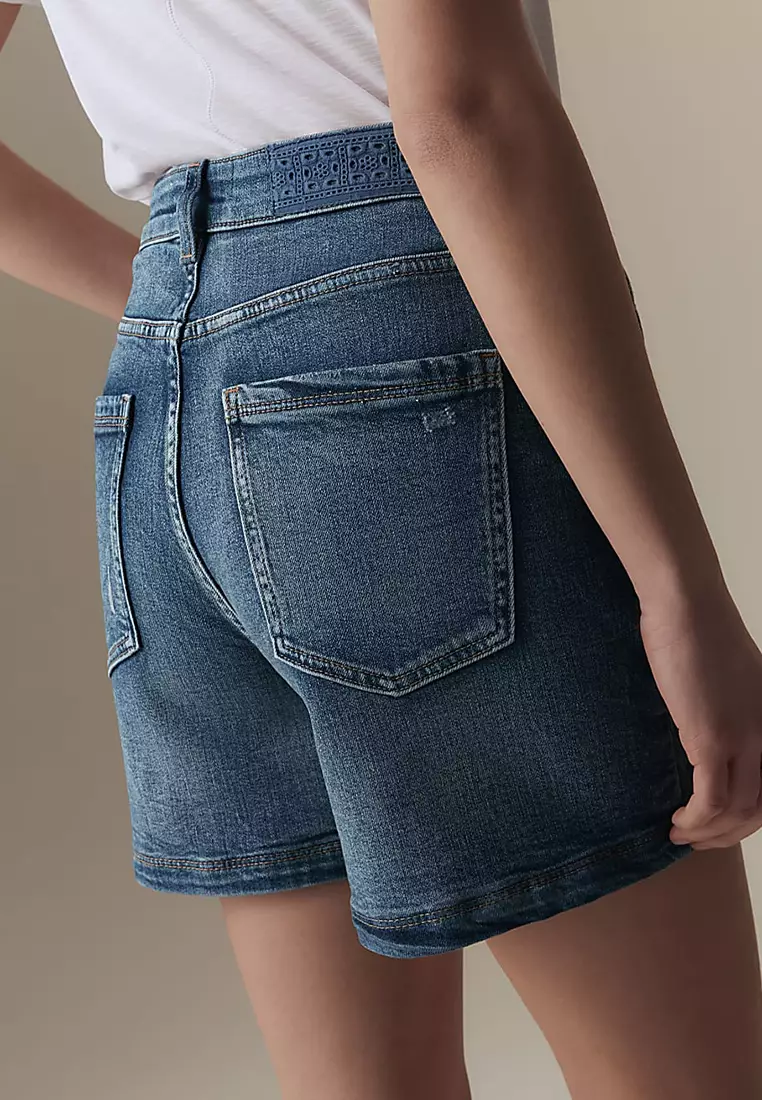 Denim High Waisted Shorts