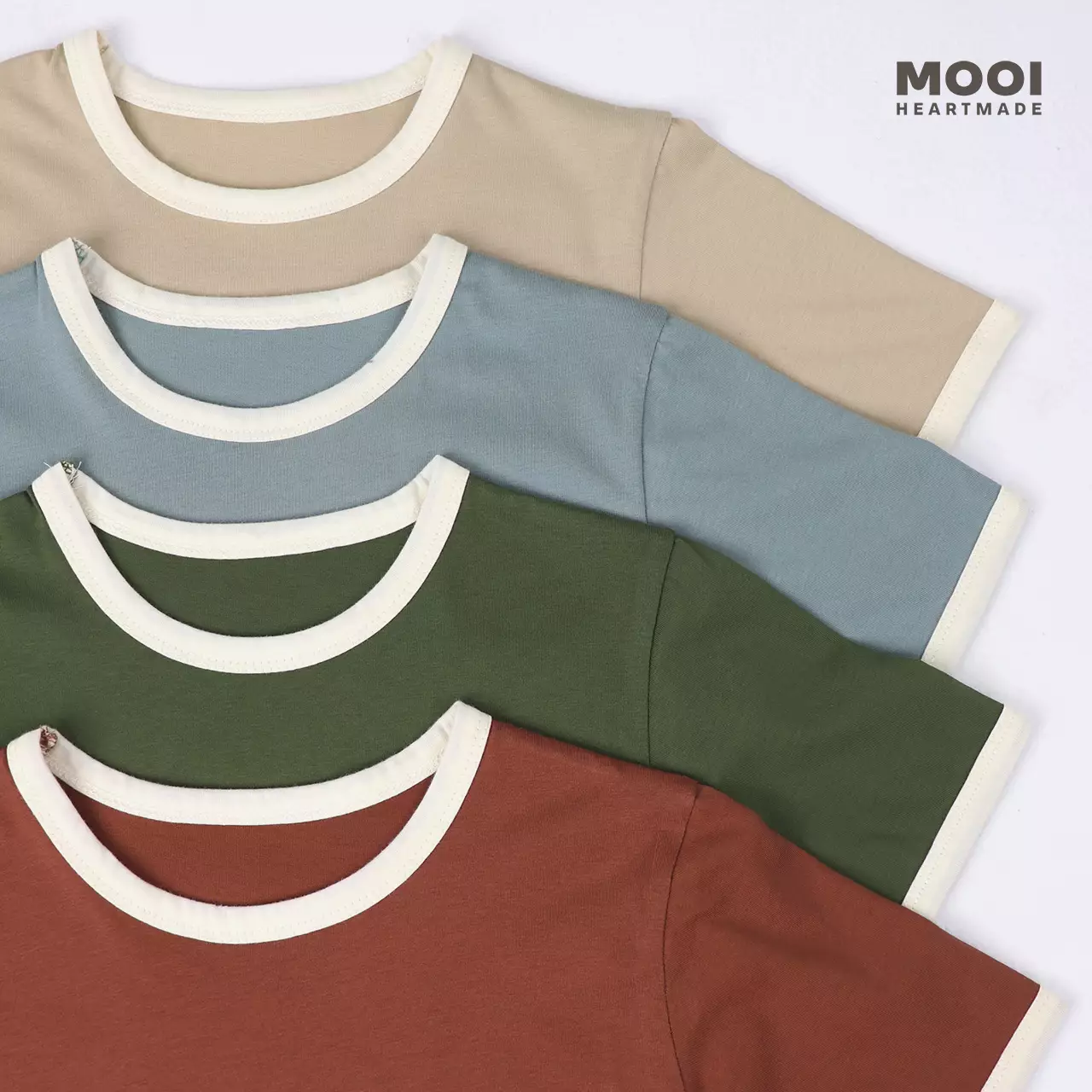 Mooi Kaos Anak Laki-Laki Hoshi T-Shirt Tee - Green Olive