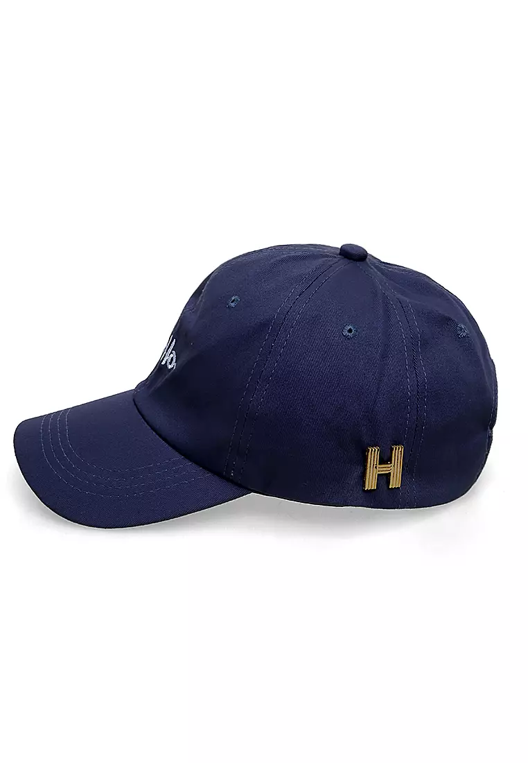 Drsh Topi Cap Snapback Baseball Unisex Sporty Resizable Strap Material Cotton ORIGINAL - Blue