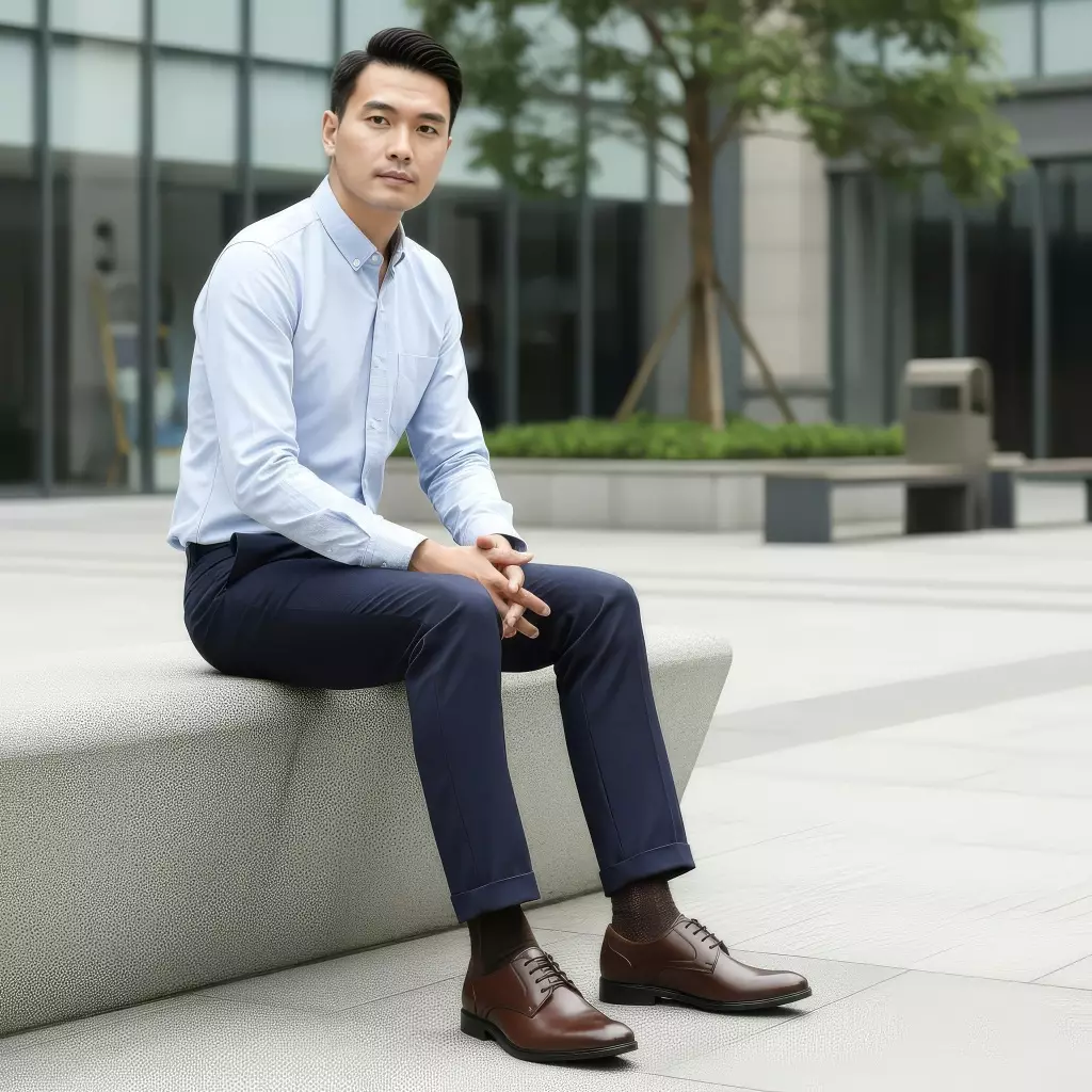 PAULMAY - Sepatu Formal Casual Pria Wina 65 Brown