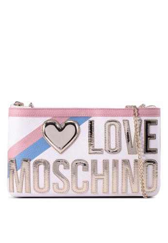 Jual Love Moschino Logo Tri Color Sling Bag Original Zalora Indonesia