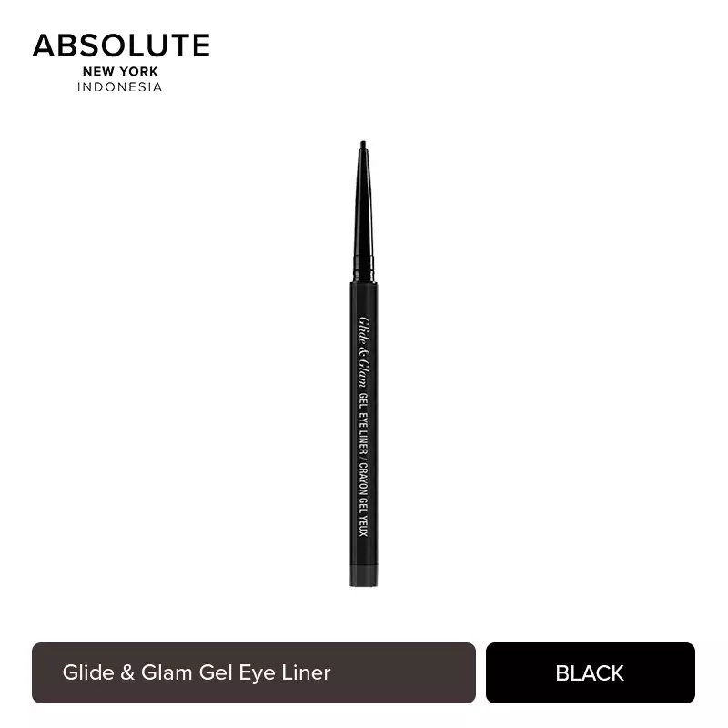 ABSOLUTE NEWYORK GLIDE & GLAM GEL EYE LINER BLACK