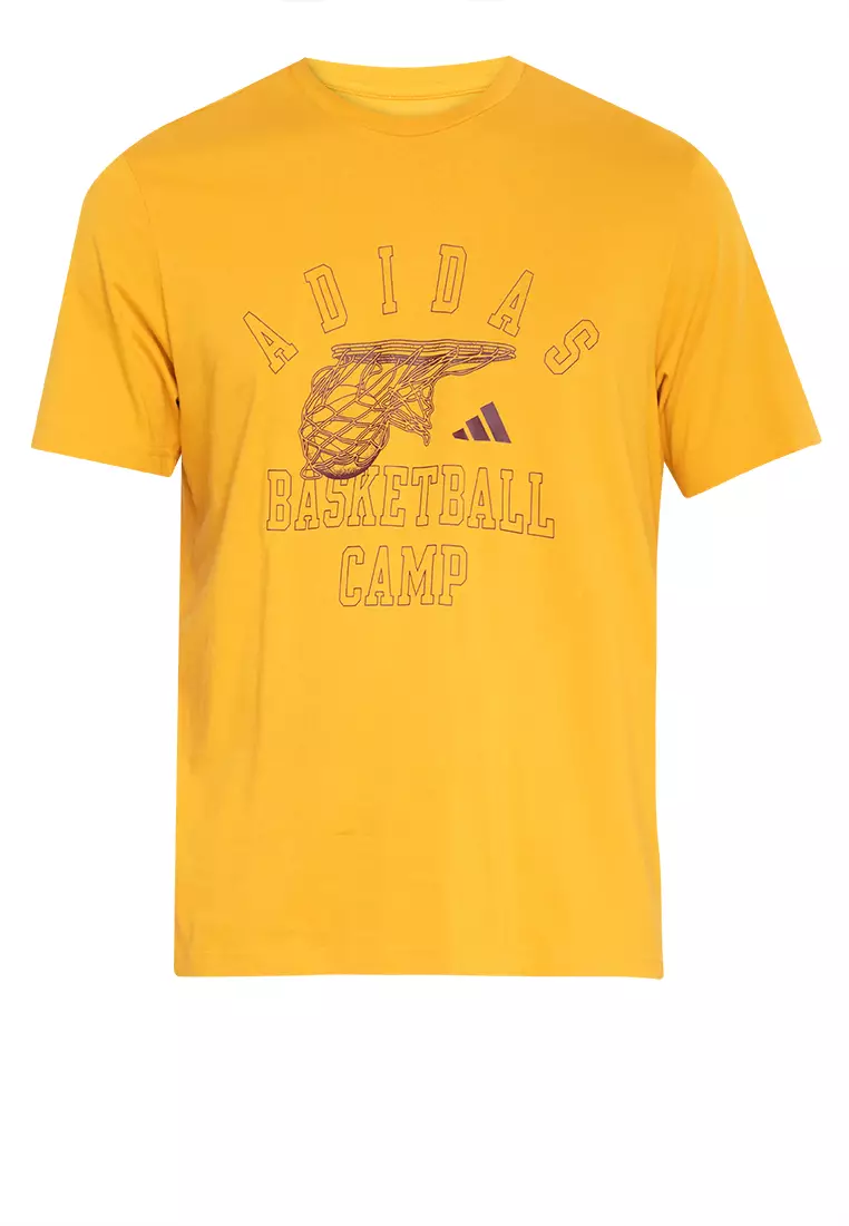 adidas Summer Camp ABC Tee - Yellow, Men's Basketball