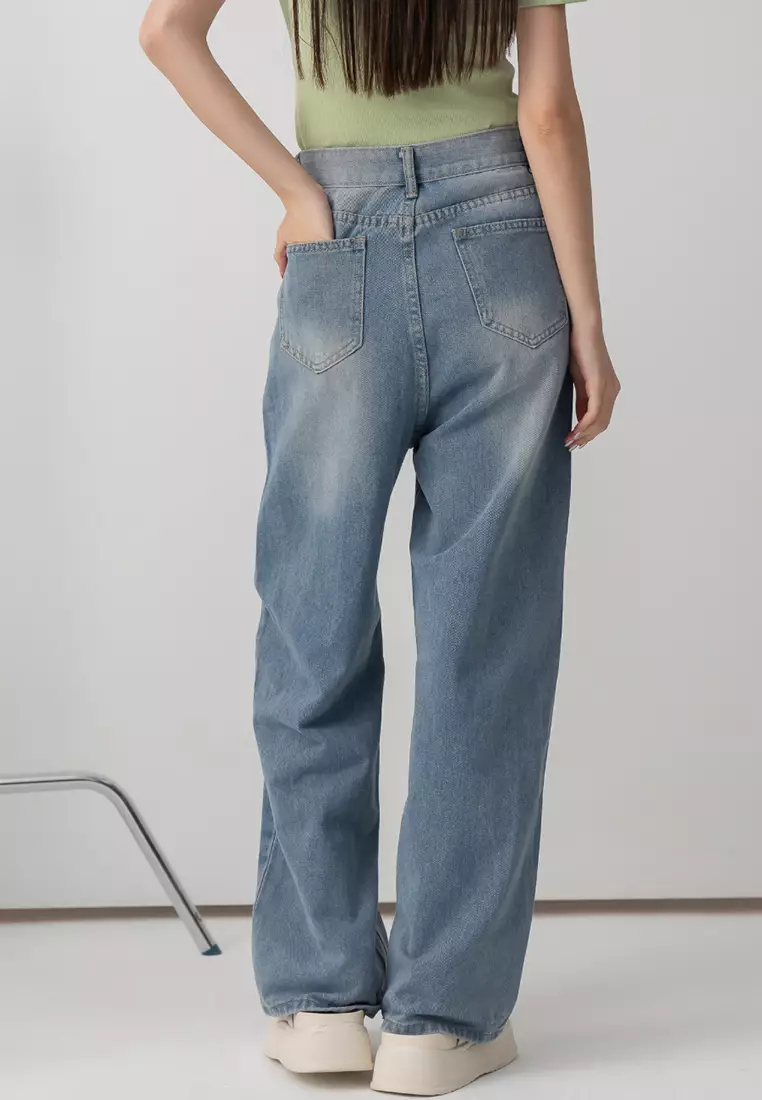 Graffiti Loose-Fit Denim Jeans