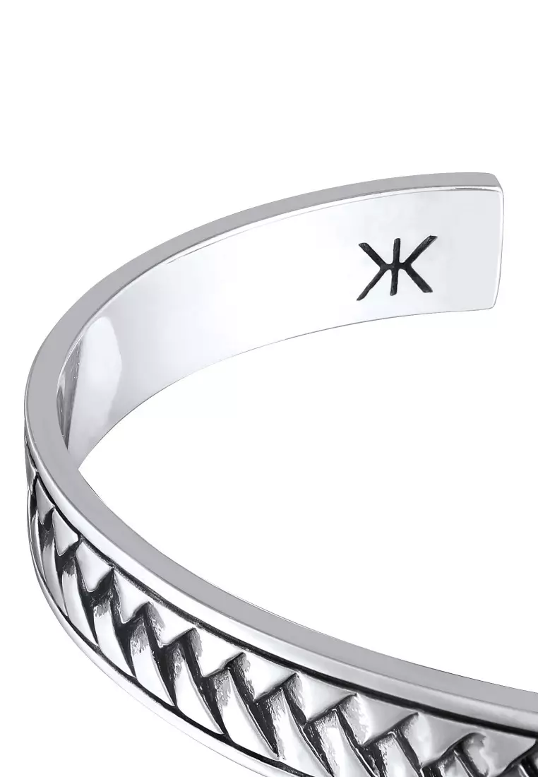 EXCLUSIVE Gelang Perhiasan Perak 925 Pria Bangle Cable