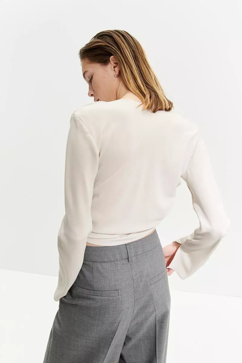 Buy H&M Cowl-neck blouse 2024 Online | ZALORA Singapore