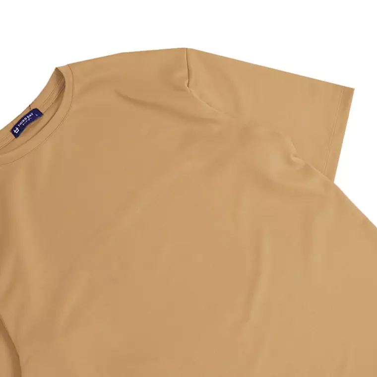 MTX78 Kaos Oversize Gym Bahan Tebal ScubaLux "never settle" khaki