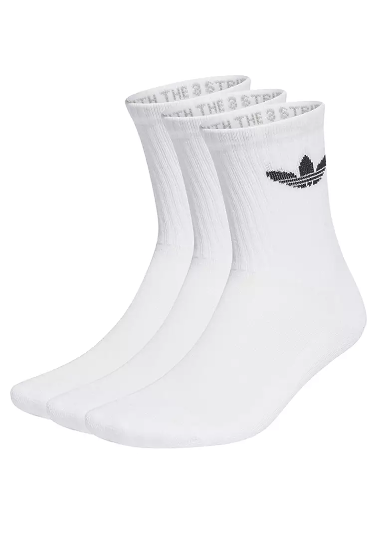 Trefoil Cushion Crew Socks 3 Pairs