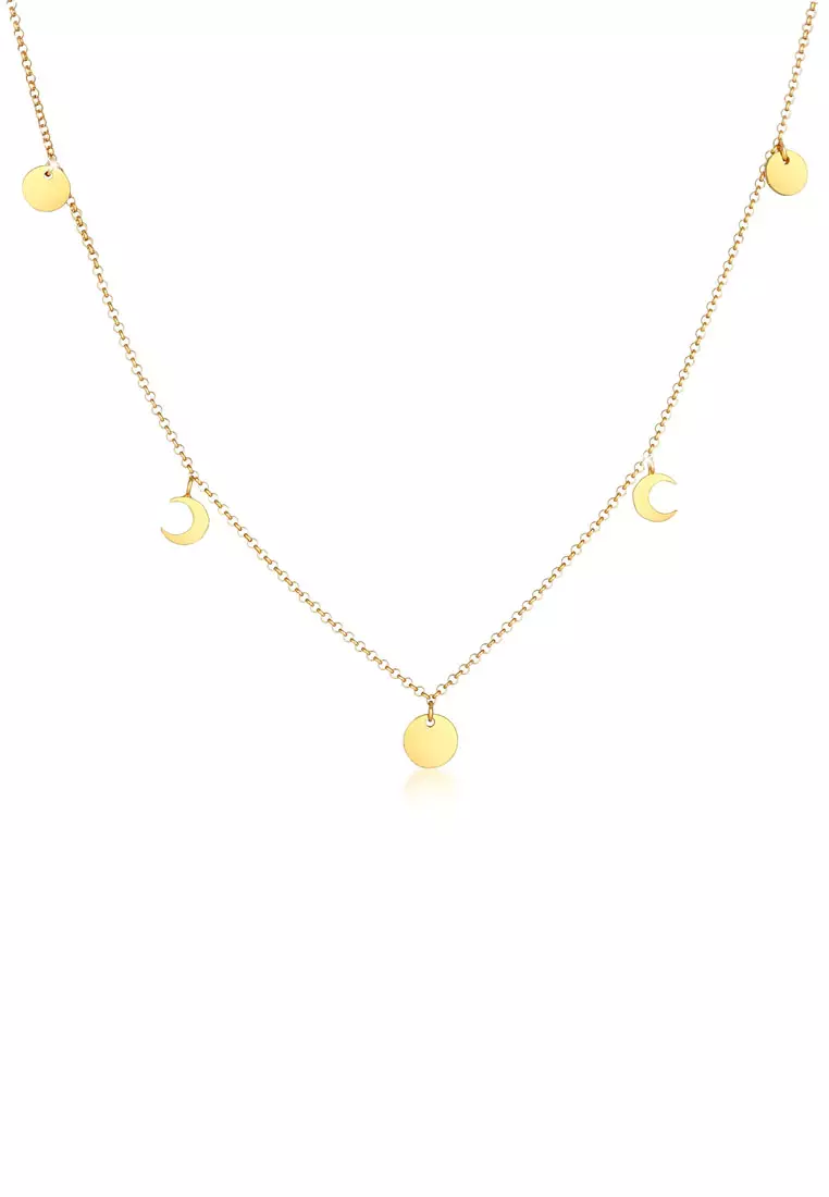 Half Moon Plates Necklace