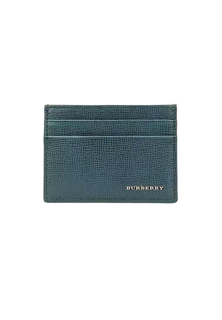 Burberry card outlet holder blue