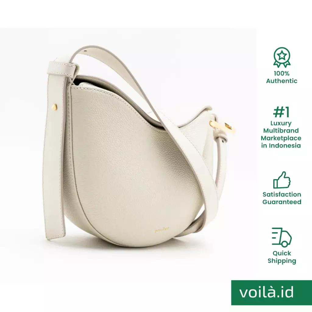 Tonca Crossbody Bag Grained Leather Craie