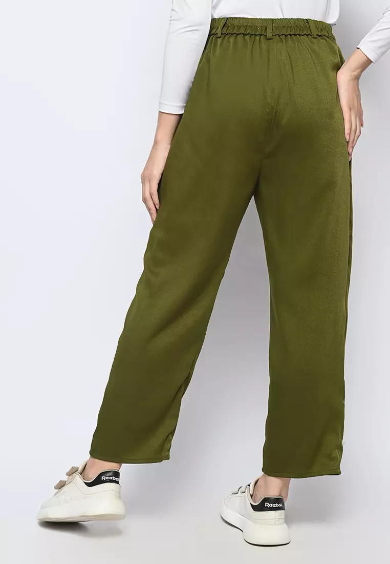 Lucina Baggy Pant Army