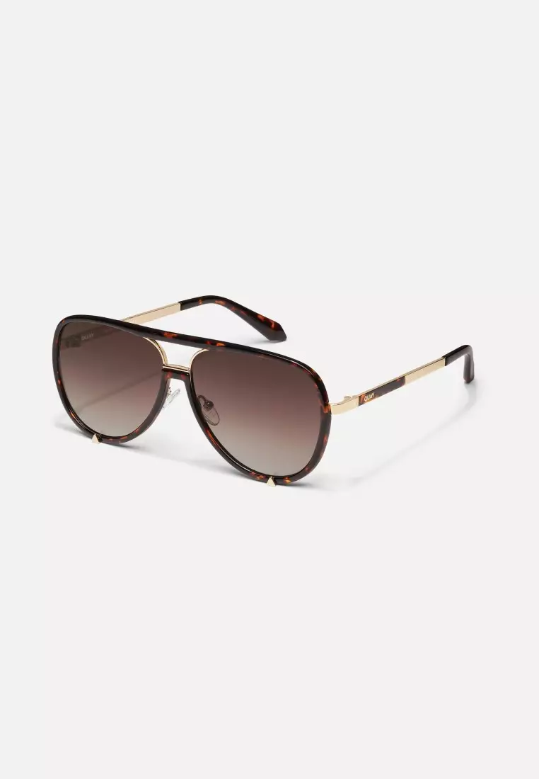 QUAY High Profile Sunglasses - Dark Tort/Brown