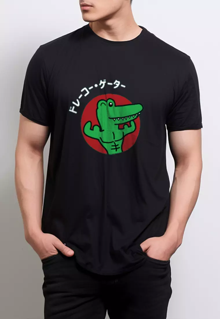 MTE91 Kaos Pria Unisex Draco Muscle T-shirt Hitam