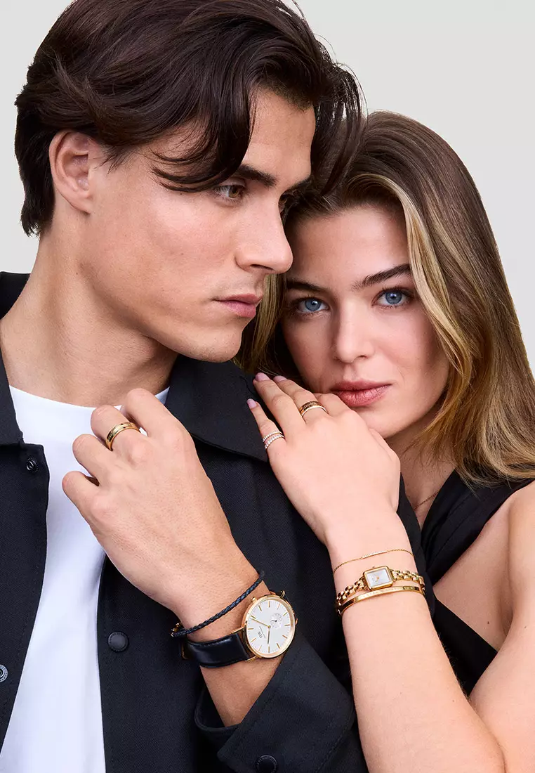 Mirelle Eternity Bracelet Gold Unisex Bracelet for women and men stainless steel crystal Bracelet DW Official Authentic Original