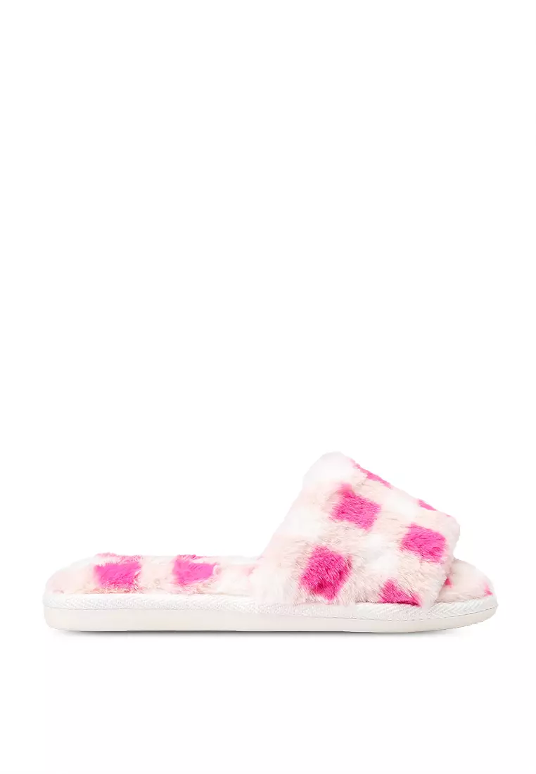 Rubi fluffy slides top