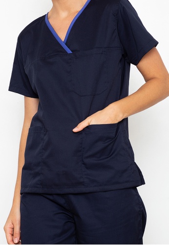 Buy Intal Garments Scrub Suit Medical Doctor Nurse Uniform Ss04c Overlap With Patch Pocket 2022 Online Zalora Philippines