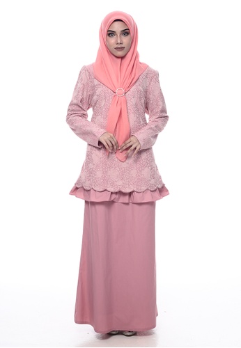 Buy Baju Kurung Edwina from Denai Boutique in Pink only 290