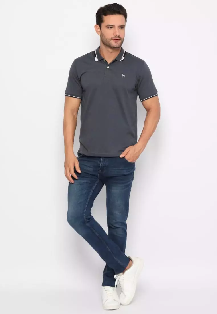 Matsuda Kaus Kerah Pria Polo Shirt Chino
