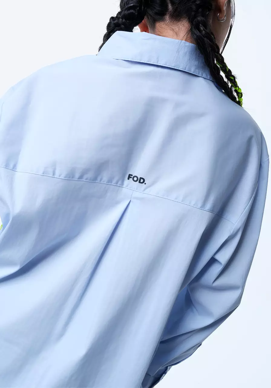 Kemeja Wanita Geeana Light Blue