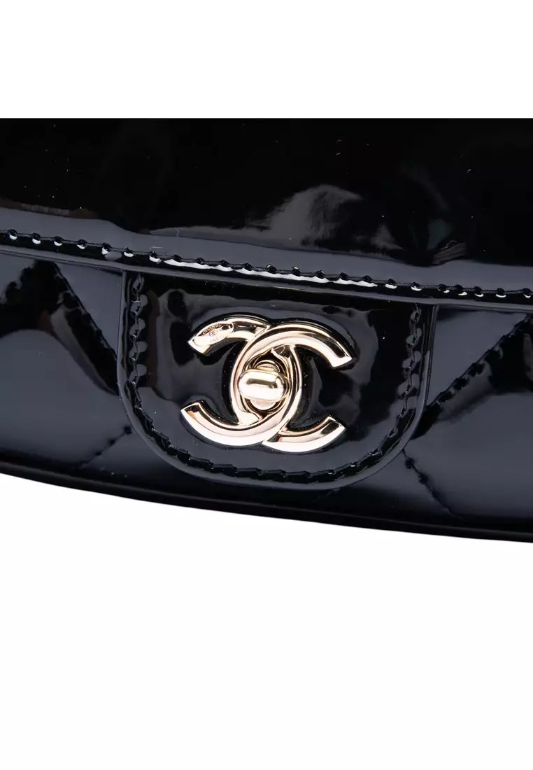 Pre-Loved Chanel Mini Cc Quilted Patent Single Flap