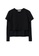 Mango black Double-Layer Cotton T-Shirt 46BD6AAF167593GS_5