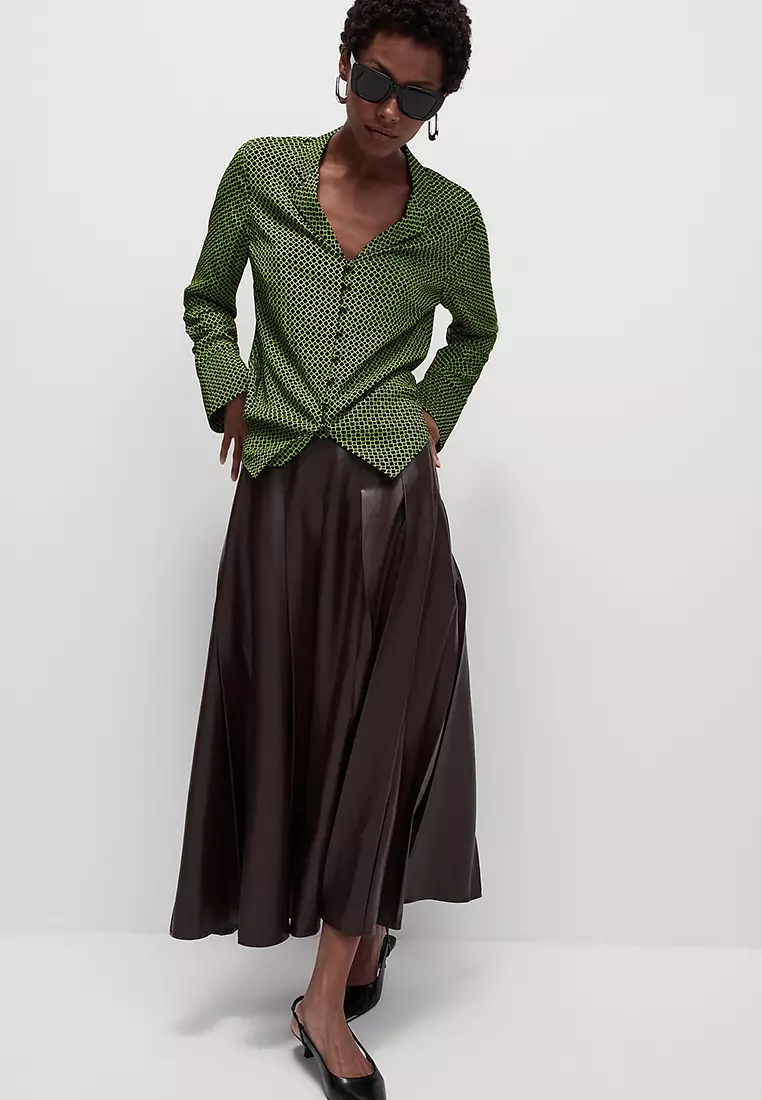 Printed V-Neck Shirt