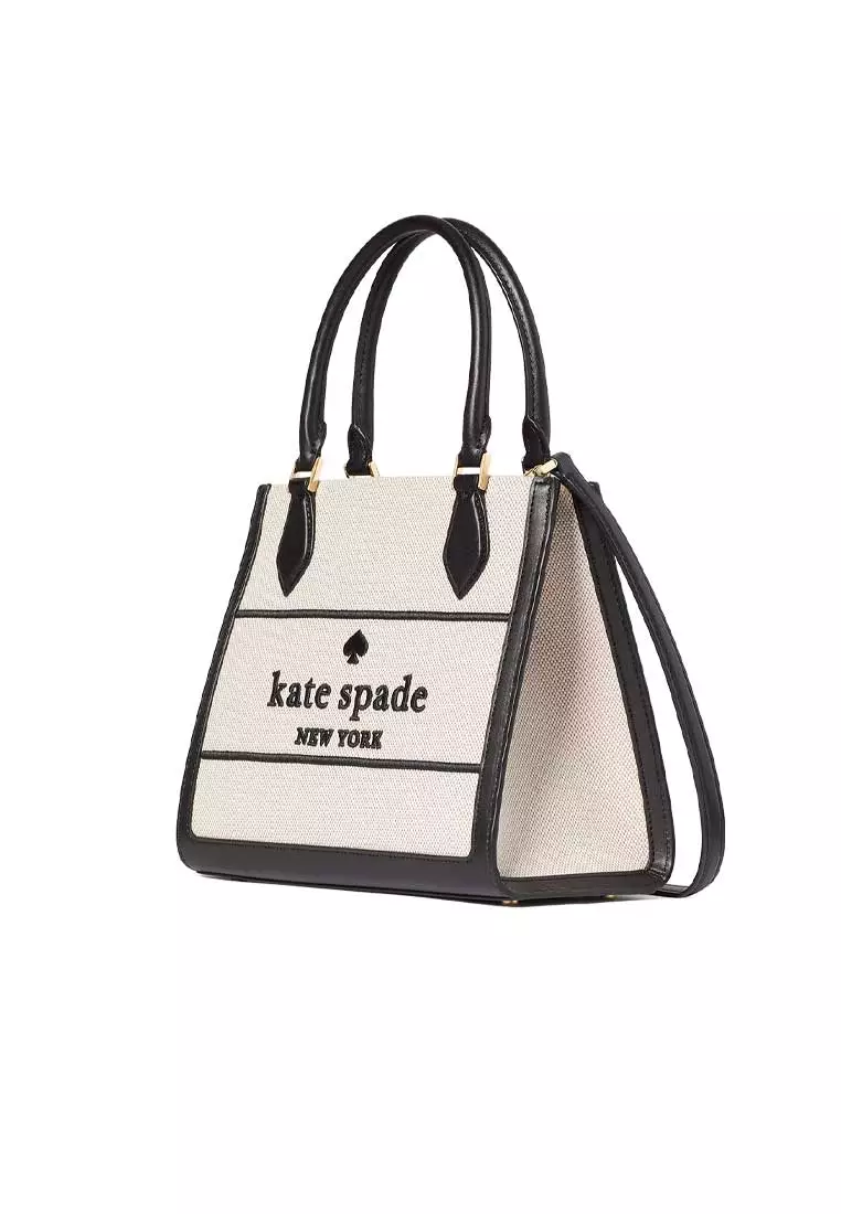Ellie Canvas Small Tote Black Multi KK098