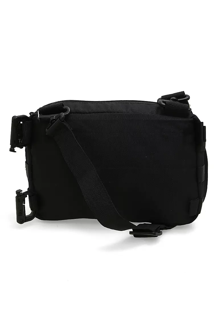 Roger Tas Selempang Sling Bag Pria Multi-Purpose Utility Pouch Material 600D Polyester Fabric ORIGINAL - Black