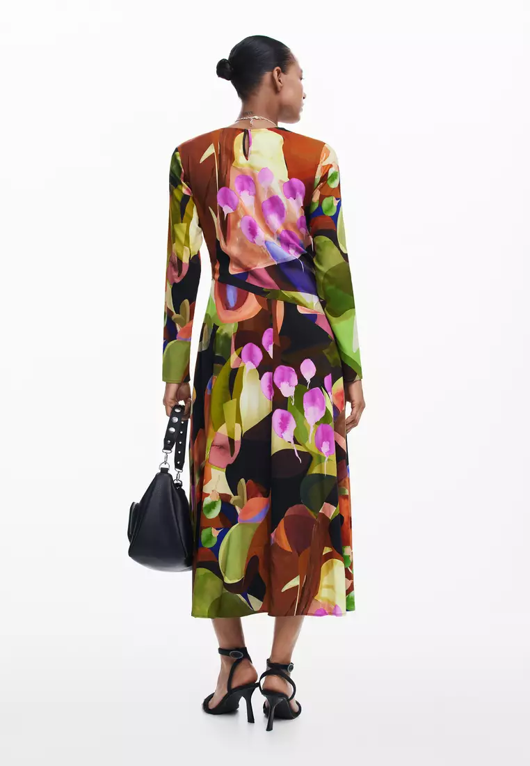 Desigual Woman Printed midi dress M. Christian Lacroix.