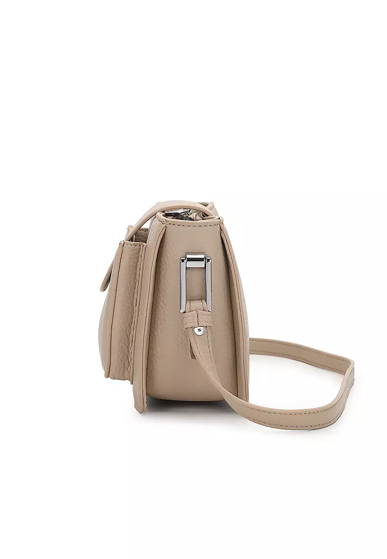 Women's Sling Bag / Crossbody Bag / Shoulder Bag (Tas Selempang Wanita / Tas Bahu Wanita) - Krem