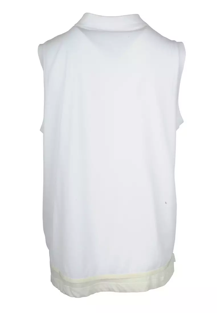 layered Sleeveless Top in White