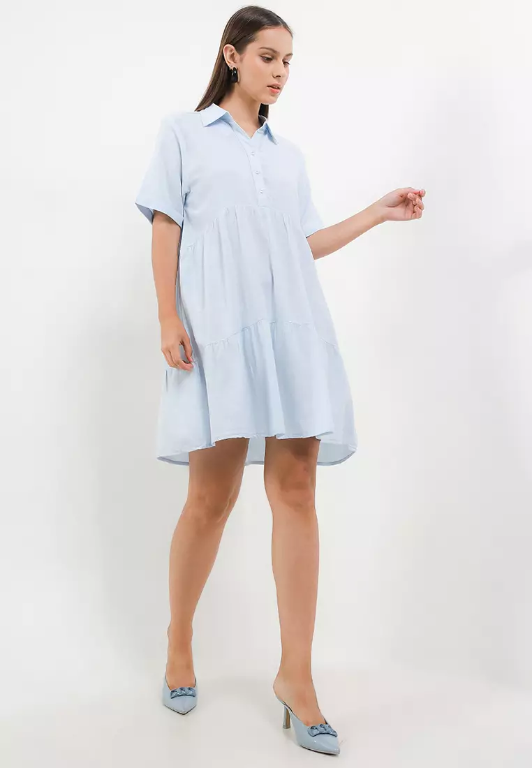 Cotton Linen Slub Dress KCD846