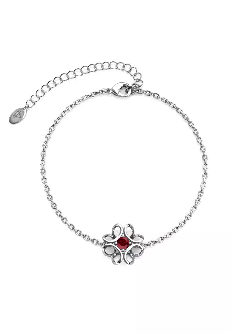 Daffodil Bracelet WG January - Gelang Crystal Swarovski by Her Jewellery