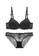 XAFITI black Sexy Lace Lingerie Set (Bra And Underwear) - Black F0D55USEBA4E45GS_1