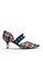 House of Avenues navy Ladies Romantic Tweed Heel Pumps With Pearl 5345 Navy B88ACSHAE2B7C7GS_1