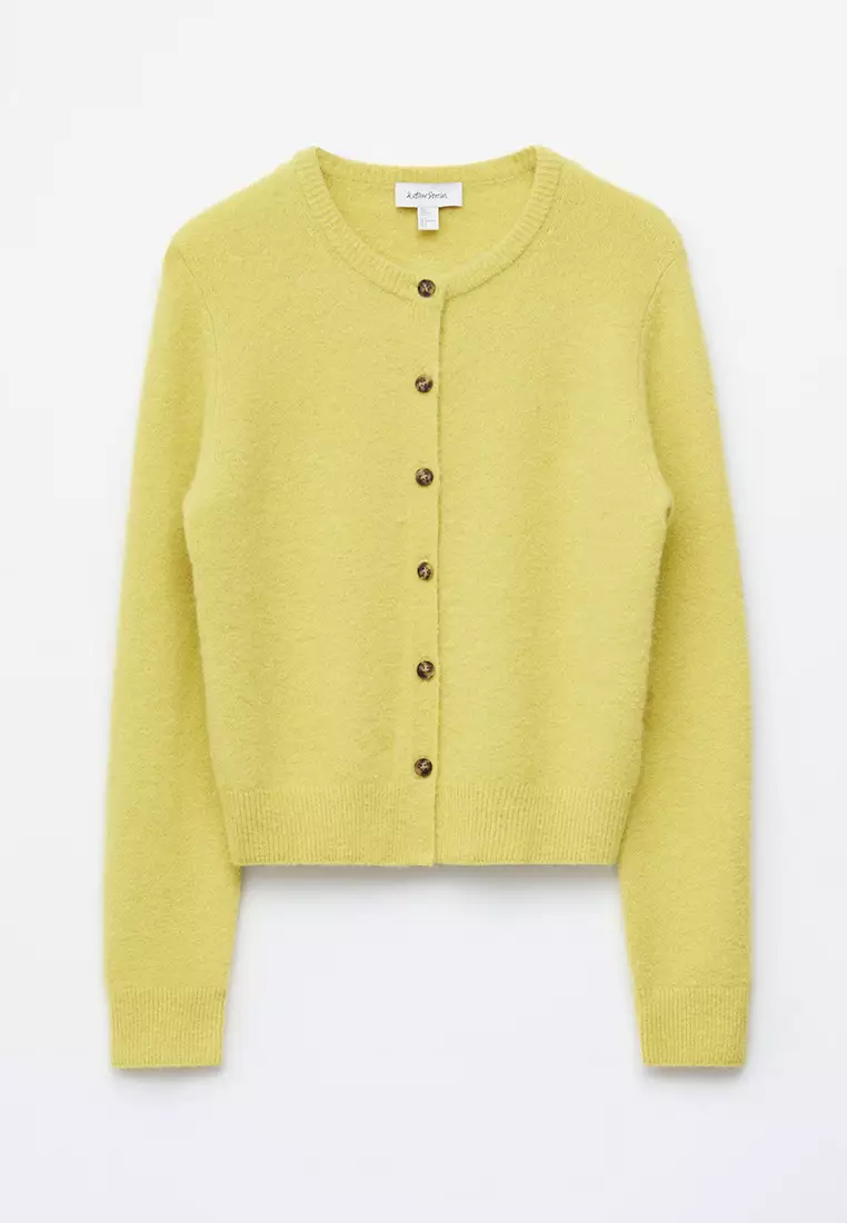 Alpaca-Blend Cardigan