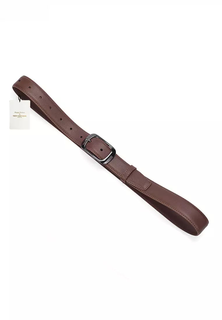 Metal Pin Black Nickel Color Buckle Leather Belt JW CY-158.b